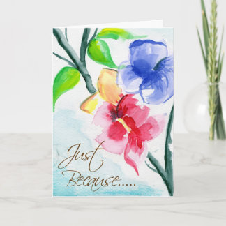 Tarjeta Apenas porque ......