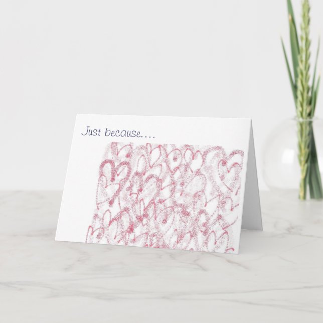 Tarjeta Apenas porque…. Te amo (Anverso)