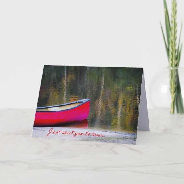 Tarjeta Apenas quiera que usted supiera (Anverso)