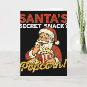 Tarjeta Aperitivo Secreto de Santa Divertido para Amantes
