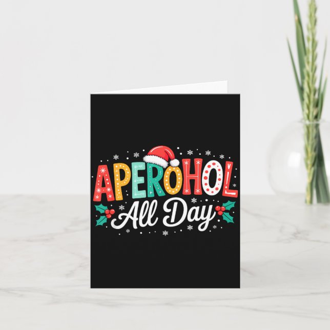 Tarjeta Aperohol All Day - Funny Christmas Spritz  (Anverso)