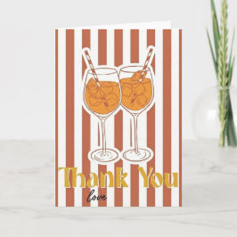 Tarjeta Aperol Spritz Lover Gift Thank Love Bachelorette