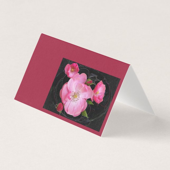 Tarjeta apertura de rosebudo diminuto (Anverso)