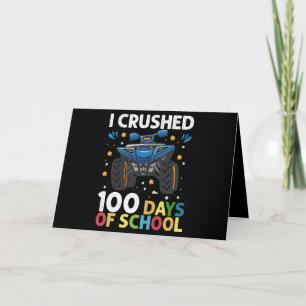 Tarjeta Aplasté 100 Días de Camioneros Monstruosos de la E