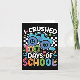 Tarjeta Aplasté 100 Días De Construcción Escolar.