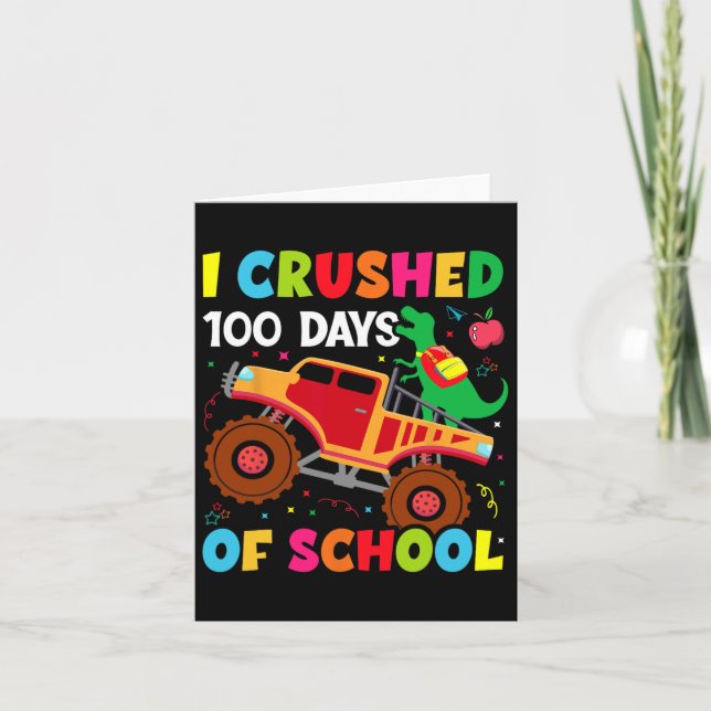 Tarjeta Aplasté 100 Días De Escuela 1 (Anverso)