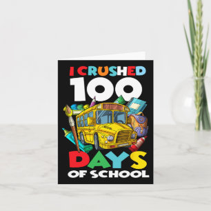 Tarjeta Aplasté 100 Días De Escuela 100º Día De La Escuela