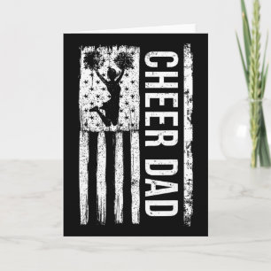 Tarjeta Aplaudir Papá Porristas Bandera Americana Día del 