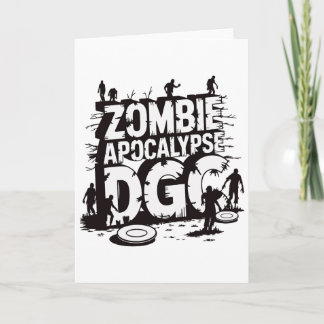 Tarjeta Apocalipsis Zombi Dgc Divertido Amante del Disco d
