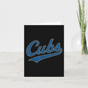 Tarjeta Apodo Retro Cubs Vintage Para Mujeres Hombres Niño