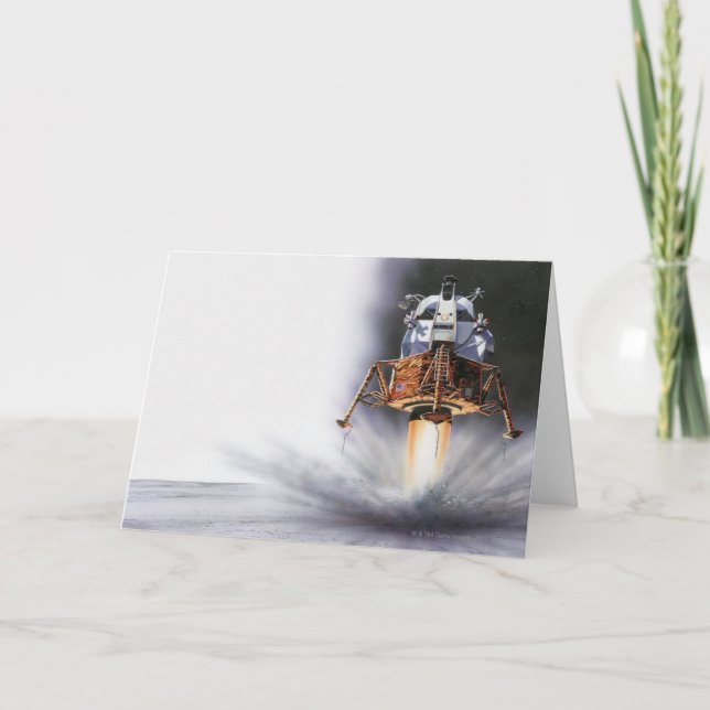 Tarjeta Apollo Eagle Lunar (Anverso)