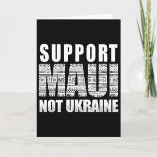 Tarjeta Apoya a Maui No a Ucrania