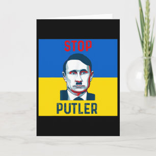 Tarjeta Apoya a Ucrania Detén a Putler