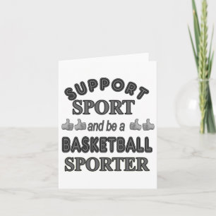 Tarjeta Apoya el deporte y sé un baloncestista 1 