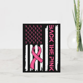 Tarjeta Apoya la bandera americana con conciencia del cánc