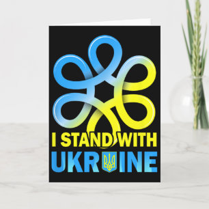 Tarjeta Apoya la bandera de Ucrania Anti-Putin Di No a la 