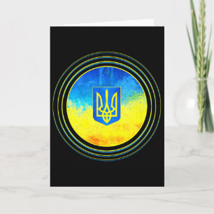 Tarjeta Apoya la bandera de Ucrania Anti-putin Ucrania Ucr