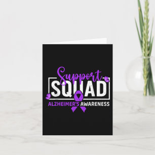 Tarjeta Apoya la cinta morada de la conciencia de Squad He