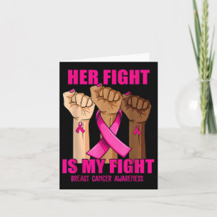 Tarjeta Apoya Su Lucha Es Mi Lucha Conciencia del Cáncer d