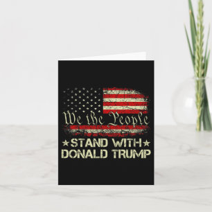 Tarjeta Apoyar a Donald Trump y apoyar a Trump