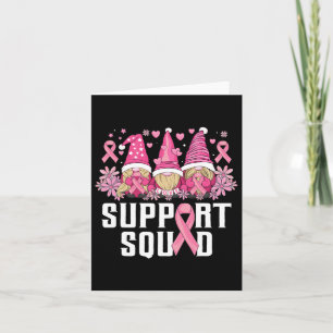 Tarjeta Apoyar a la familia Squad Gnomes Cáncer de Mama Aw