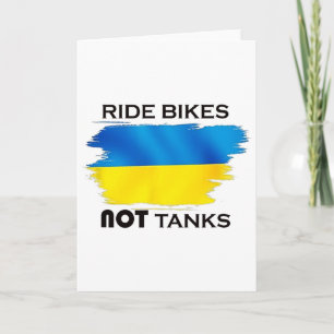 Tarjeta Apoyar a los ucranianos Camisetas de la bandera de