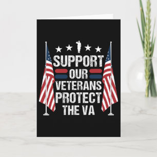 Tarjeta Apoyar a nuestros veteranos proteger y el VA - Vet
