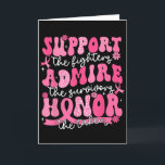 Tarjeta Apoyar Admira Honor Conciencia del Cáncer de Mama<br><div class="desc">Apoyar Admira Honor Conciencia del Cáncer de Mama Guerrera Cinta</div>