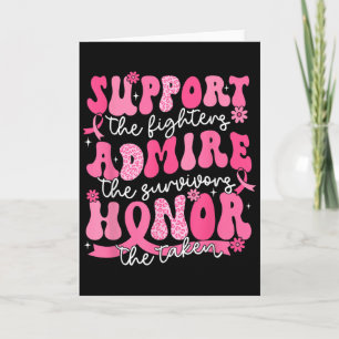 Tarjeta Apoyar Admira Honor Conciencia del Cáncer de Mama 