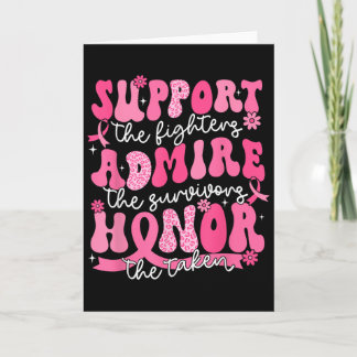 Tarjeta Apoyar Admira Honor Conciencia del Cáncer de Mama 