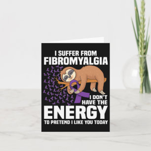 Tarjeta Apoyar al guerrero de la cinta morada Fibromialgia