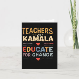 Tarjeta Apoyar al profesor de educación Kamala Harris