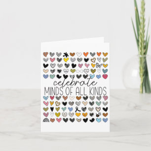 Tarjeta Apoyar La Conciencia Sobre El Autismo Celebra Las