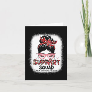 Tarjeta Apoyar Squad Messy Bun Butterfly Aneurysm A