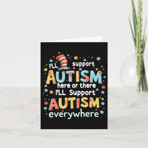 Tarjeta Apoyaré la conciencia del autismo en todas partes