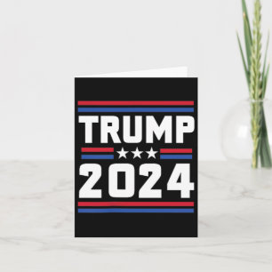 Tarjeta Apoyen a Trump, un criminal convicto de Trump 2024