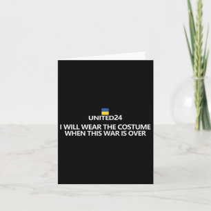 Tarjeta Apoyen Camisa Ucraniana Que Usaré Un Vestido Cuand