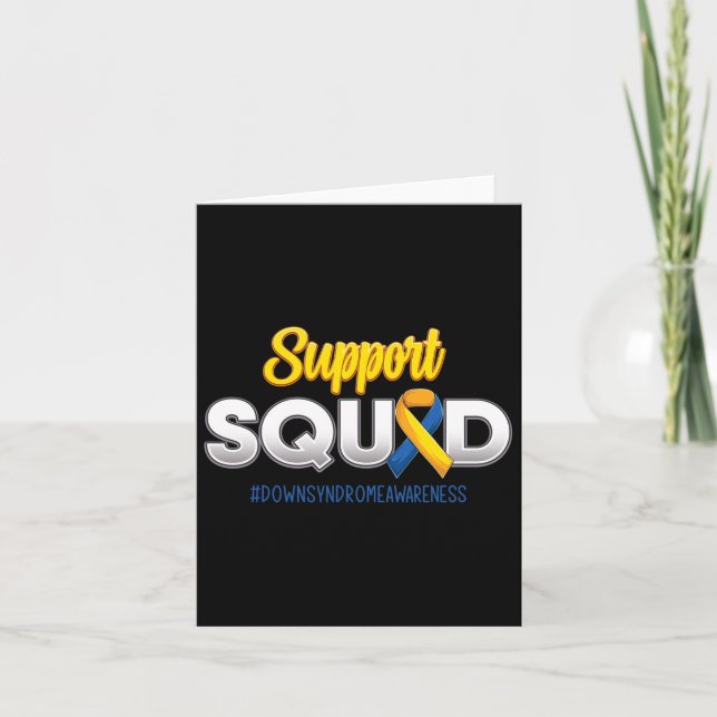 Tarjeta Apoyo a la Conciencia sobre el Síndrome de Squad D (Anverso)