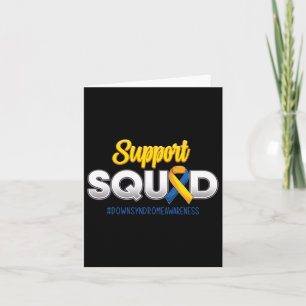 Tarjeta Apoyo a la Conciencia sobre el Síndrome de Squad D