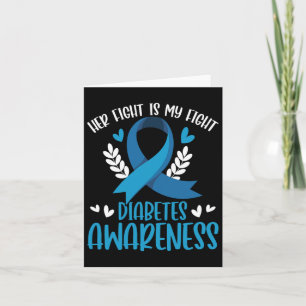 Tarjeta Apoyo a la diabetes Su lucha es mi lucha contra la