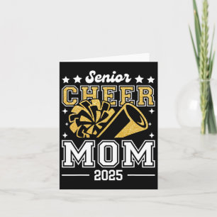 Tarjeta Apoyo a la Graduación de Senior Cheer Mom 2025
