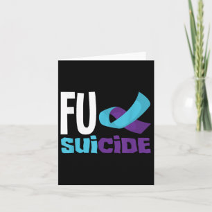 Tarjeta Apoyo a la prevención del suicidio Conciencia del