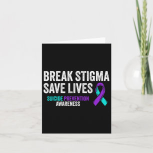 Tarjeta Apoyo a la prevención del suicidio para acabar con