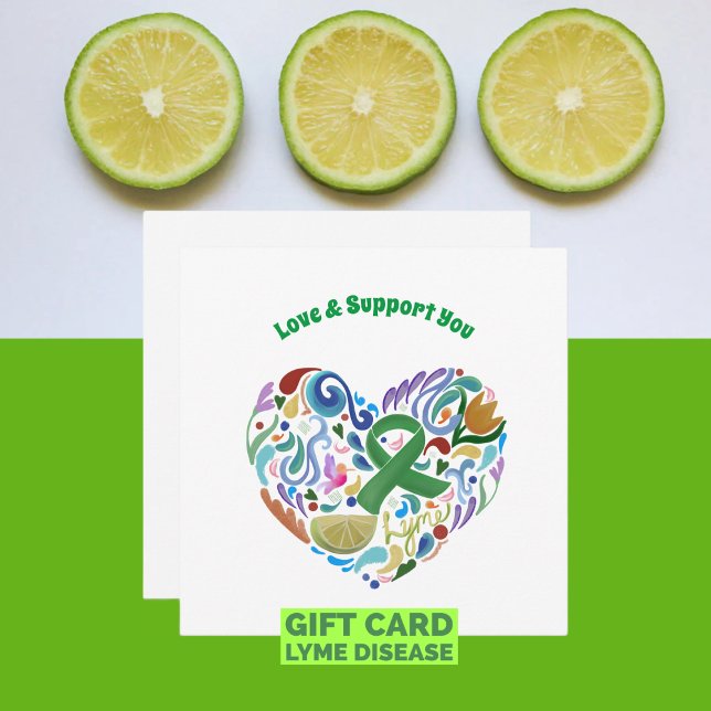 Tarjeta Apoyo a la sensibilización sobre la enfermedad de  (Gift Card for someone with Lyme Disease #lyme #lymedisease)