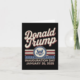 Tarjeta Apoyo a la toma de mando del presidente Donald Tru