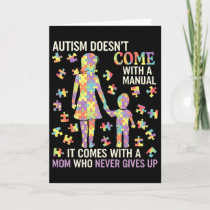 Tarjeta Apoyo a madres con autismo para madres fuertes 1