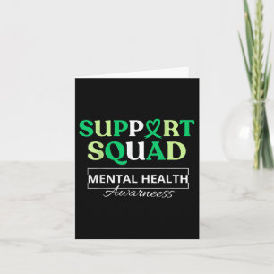 Tarjeta Apoyo a Squad Sunflower Hair Mental Health Awarene