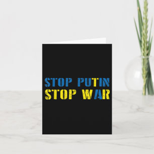 Tarjeta Apoyo a Ucrania Detengan la Guerra de Putin