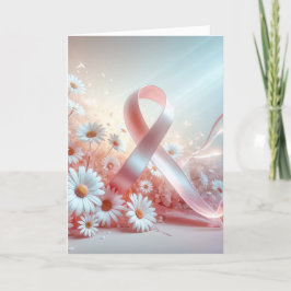 Tarjeta Apoyo al Cáncer de Mama de Cinta Rosa