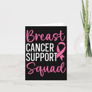 Tarjeta Apoyo al cáncer de mama Escuadrón de prevención de